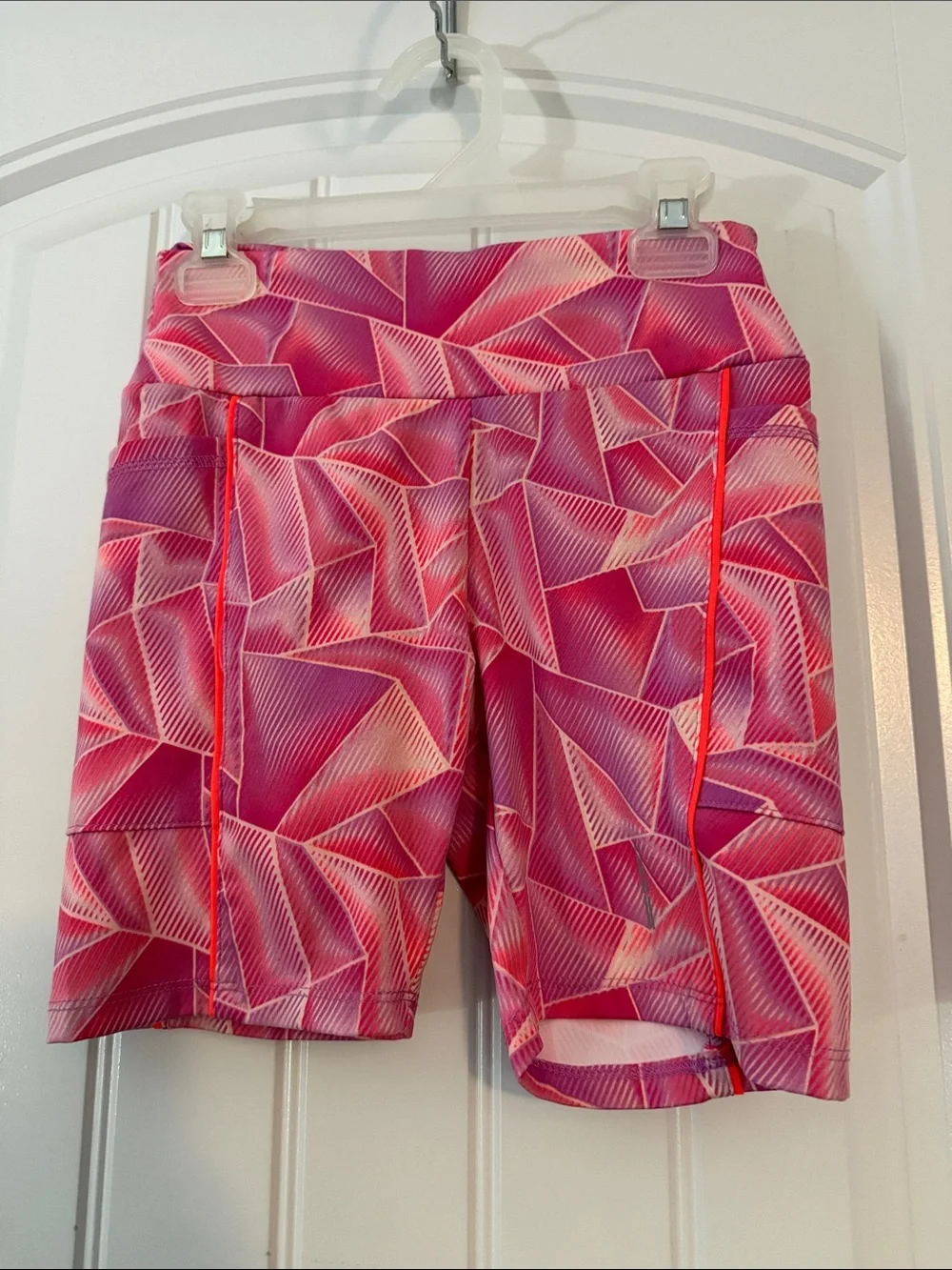 Gently worn Girls' Bright Coral Tank Top Matching and shorts Set